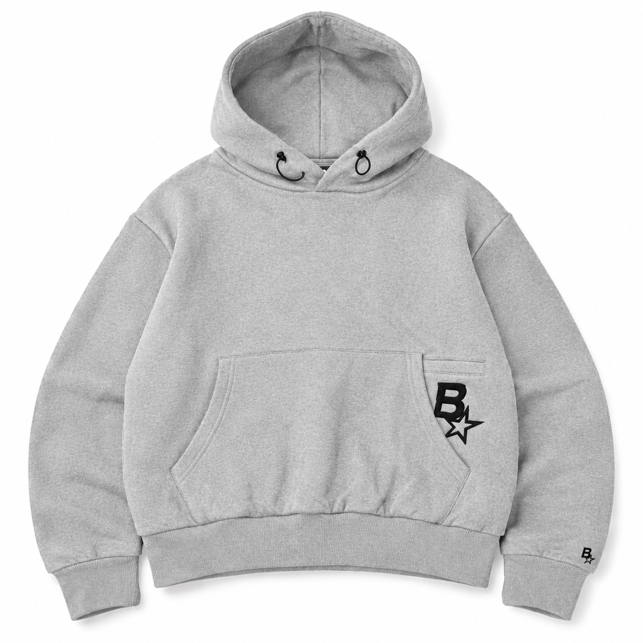 B* PHONE POCKET HOODIE - GREY