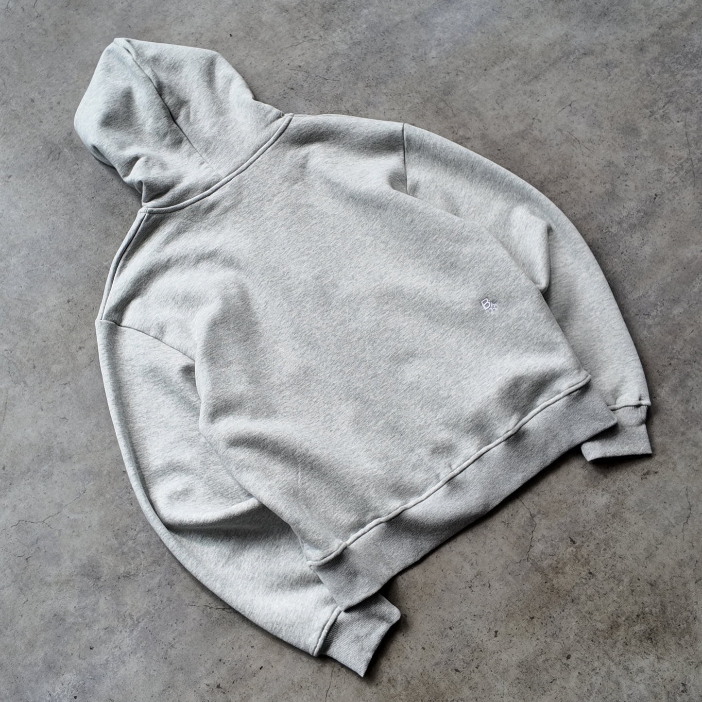 B* DOUBLE-ZIP HOOD - GREY