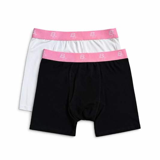 B* BOXERS (2 PACK) - PINK