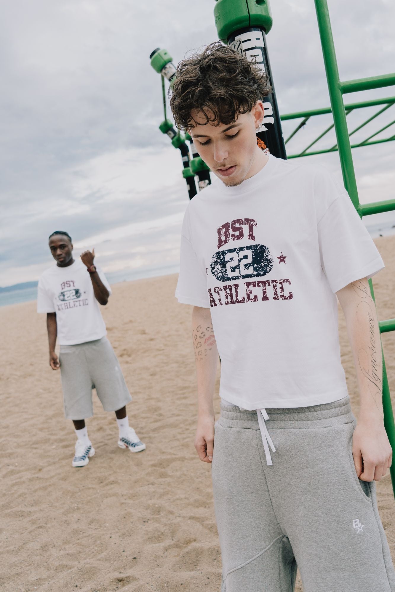 *NEW* 3D B* JOGGER SHORTS - GREY