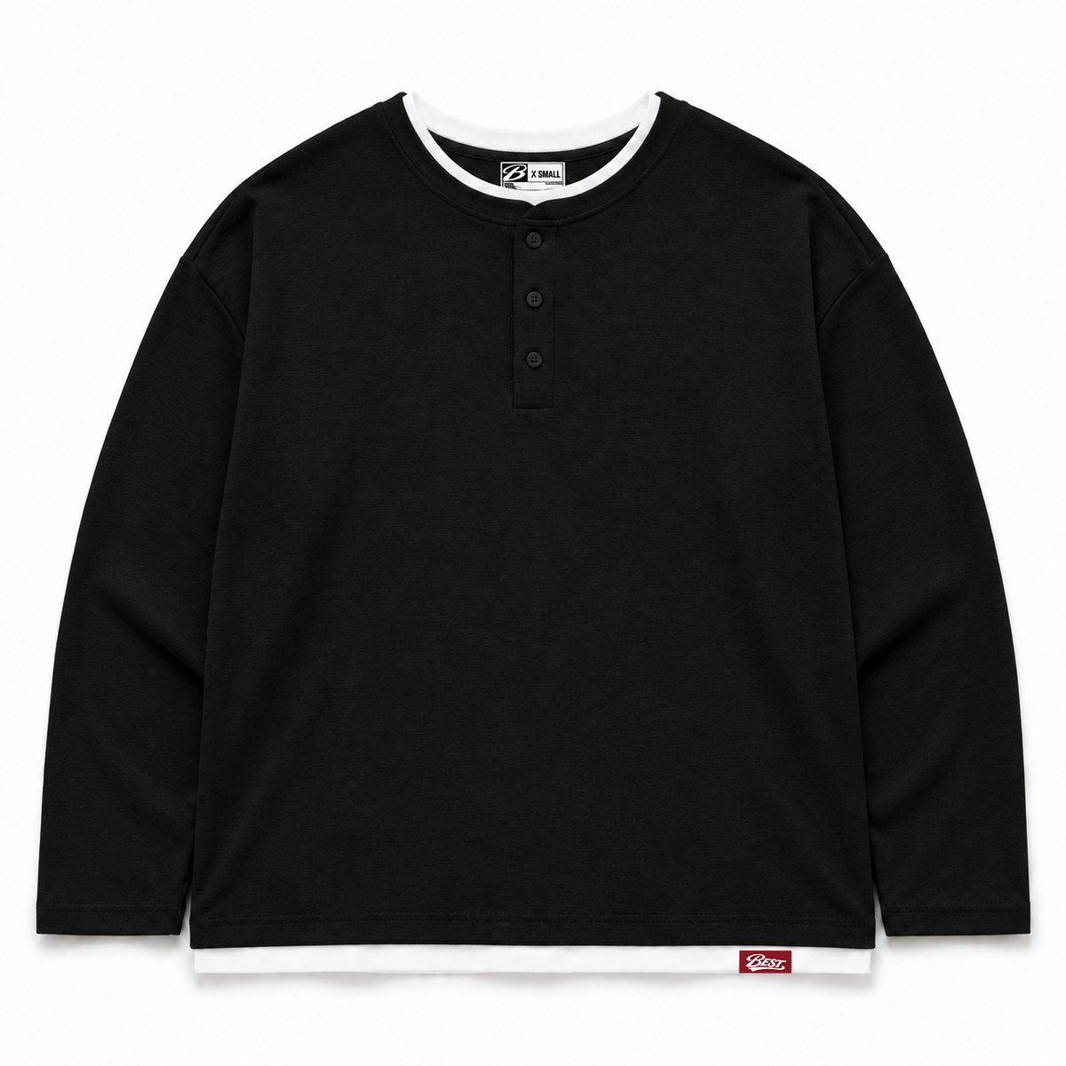 THE BEST HENLEY - BLACK