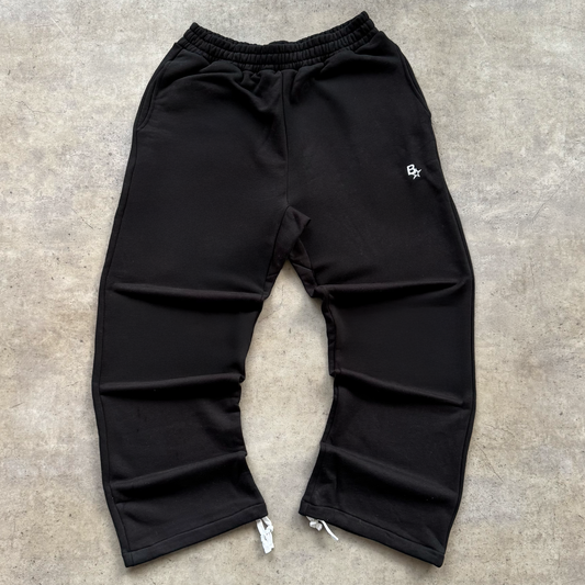B* STRAIGHT LEG SWEATPANTS - BLACK