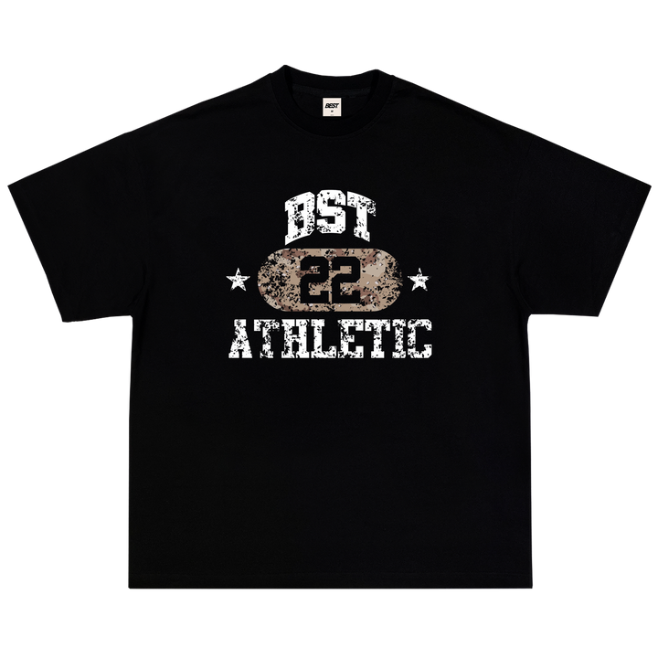 BST ATHLETIC DESERT CAMO TEE - BLACK