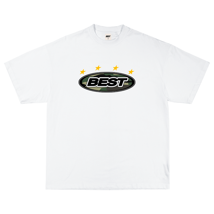 CAMO OVAL TEE - WHITE