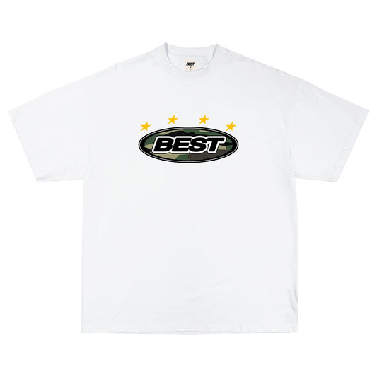 CAMO OVAL TEE - WHITE