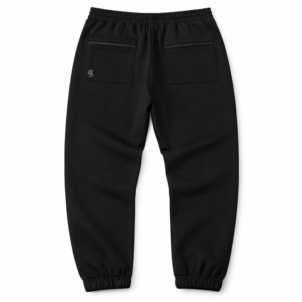 3D B* CUFFED SWEATPANTS - SHADOW