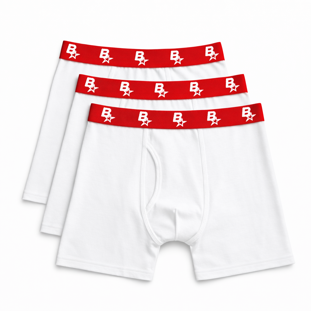 B* BOXERS (3 PACK) - RED