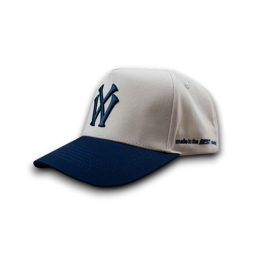 WEST YORKSHIRE CAP - NAVY & CREAM