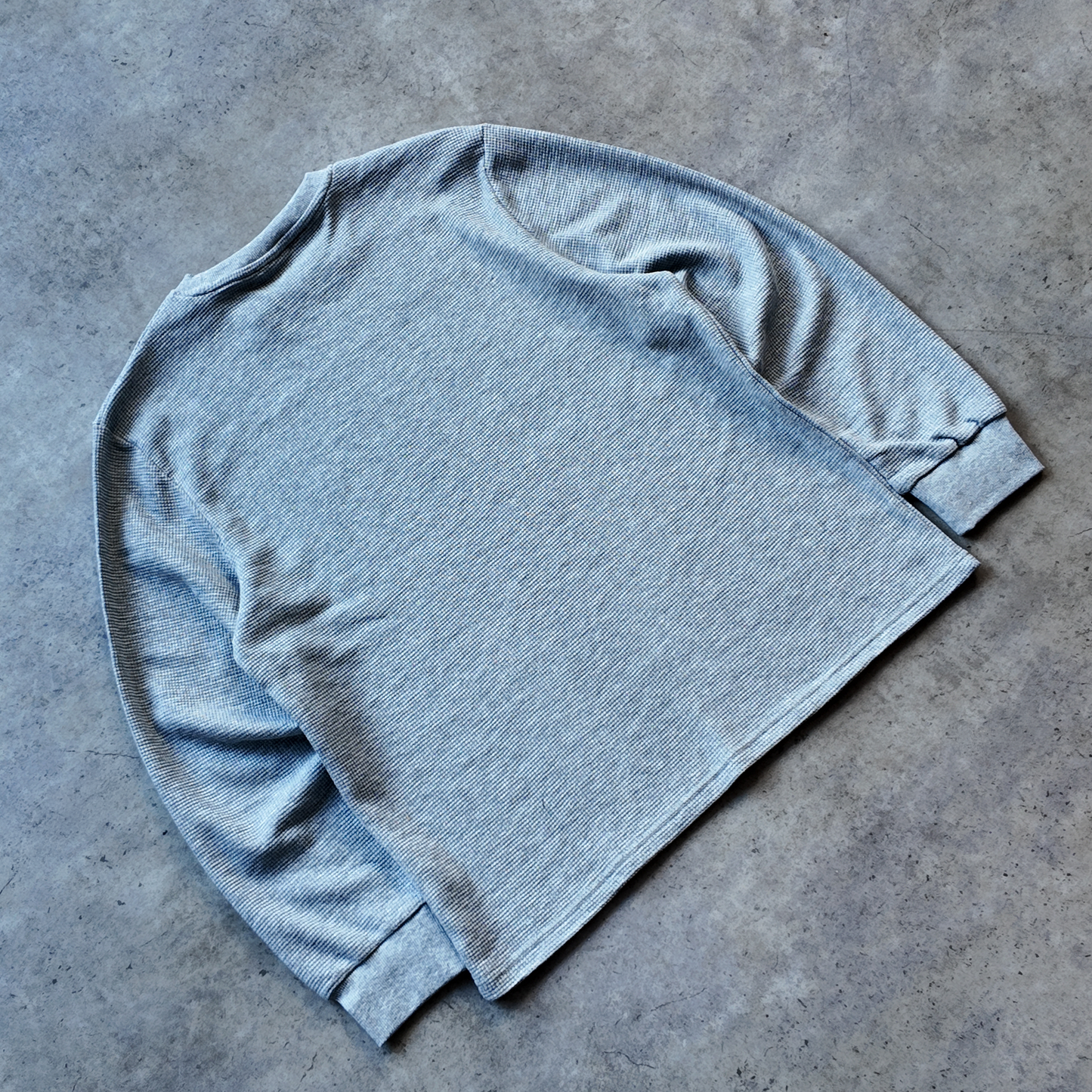 *NEW* B* LONGSLEEVE WAFFLE TEE - GREY