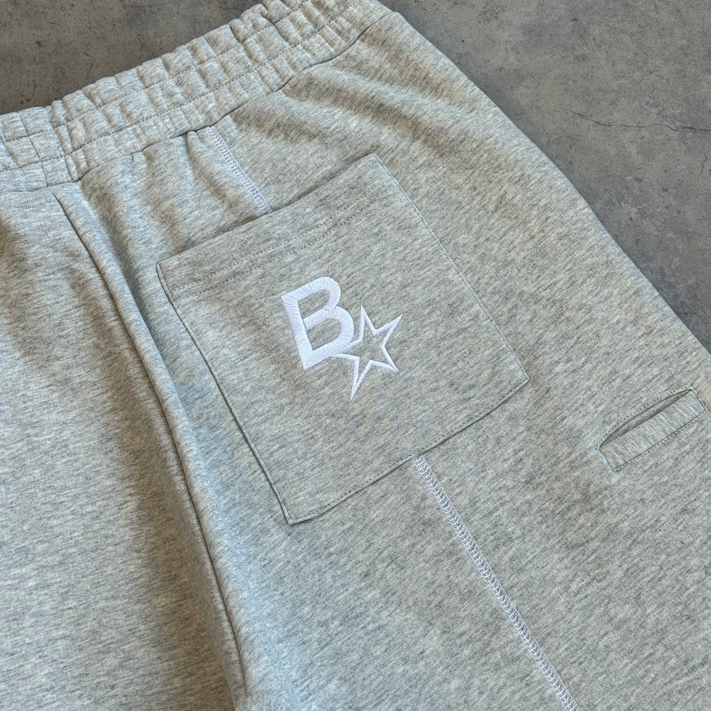 *NEW* TOP-STITCH SWEATSHORTS - GREY