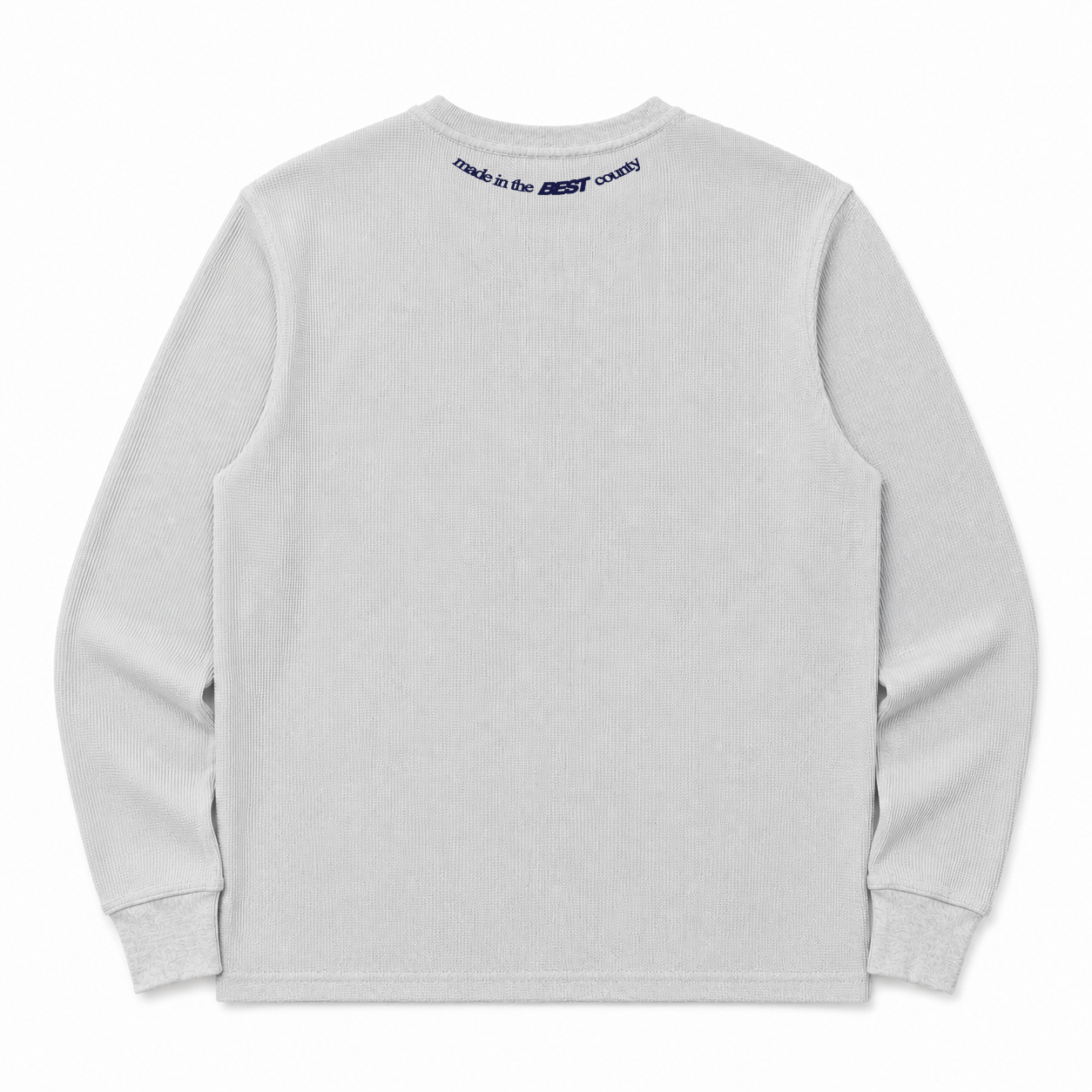 *NEW* WY LONGSLEEVE WAFFLE TEE - HEATHER GREY
