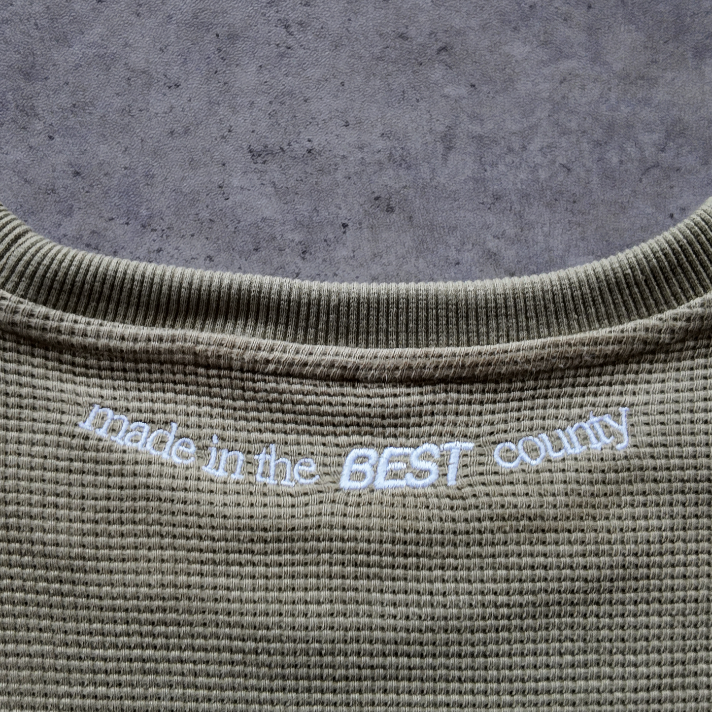 *NEW* WY LONG SLEEVE WAFFLE - SAGE GREEN