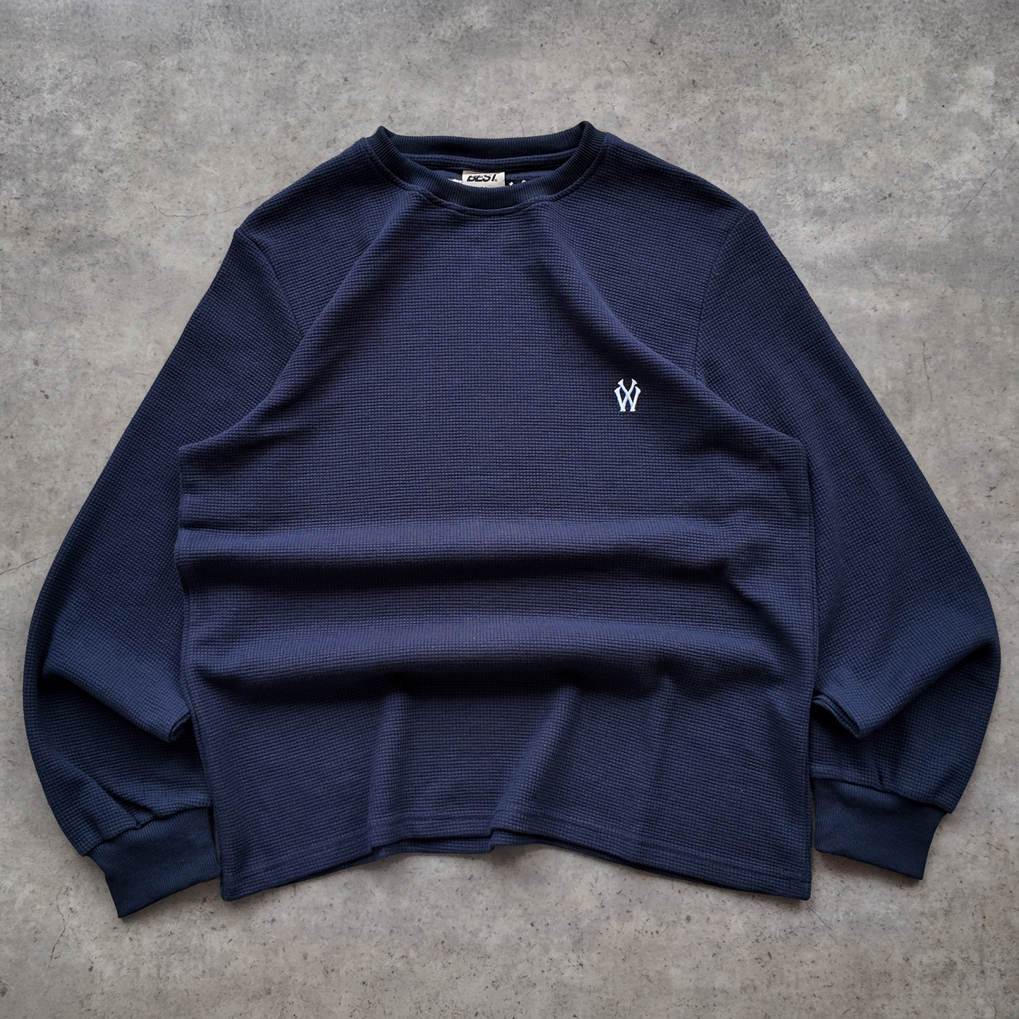 *NEW* WY LONG SLEEVE WAFFLE - NAVY