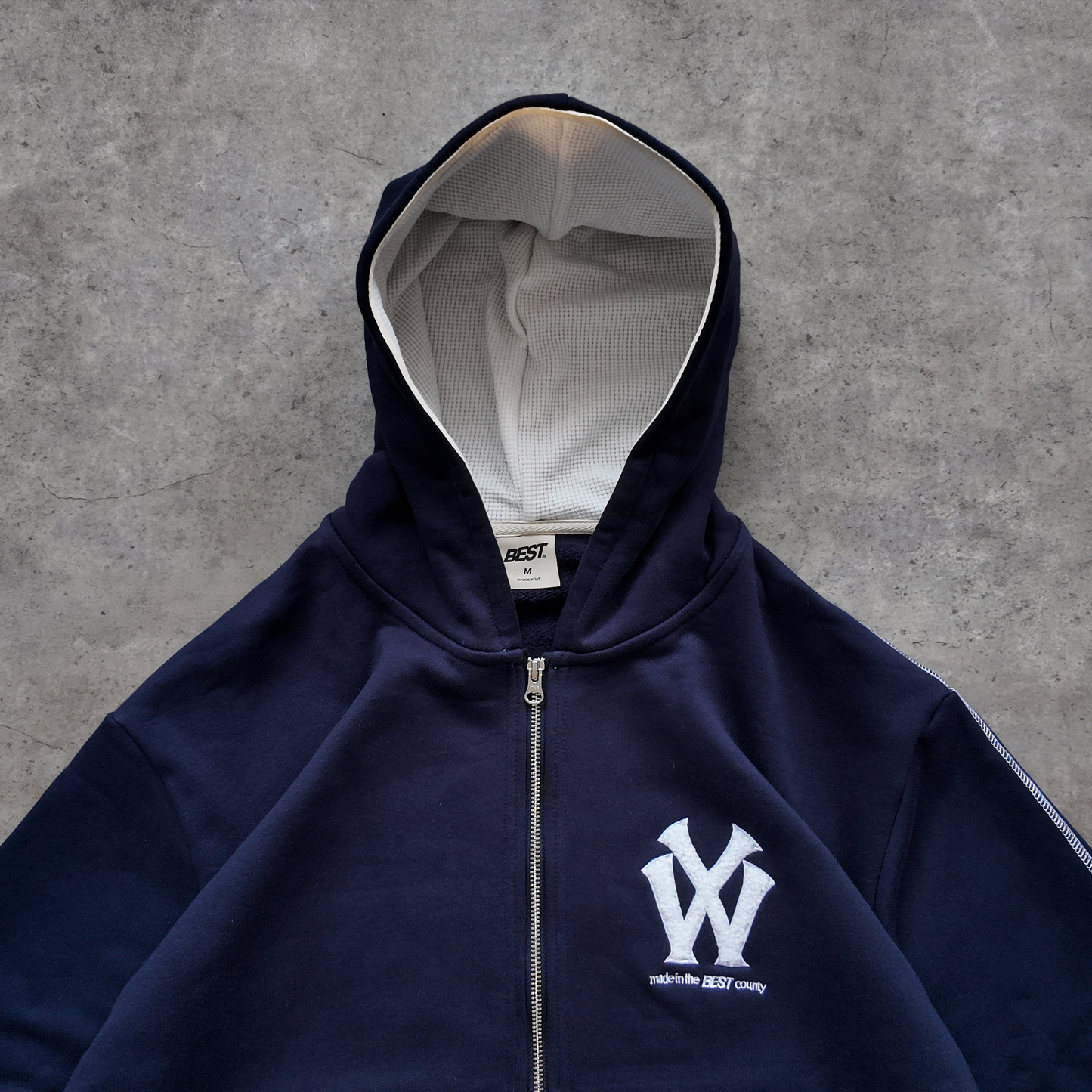 *NEW* WY DOUBLE ZIP HOOD - NAVY