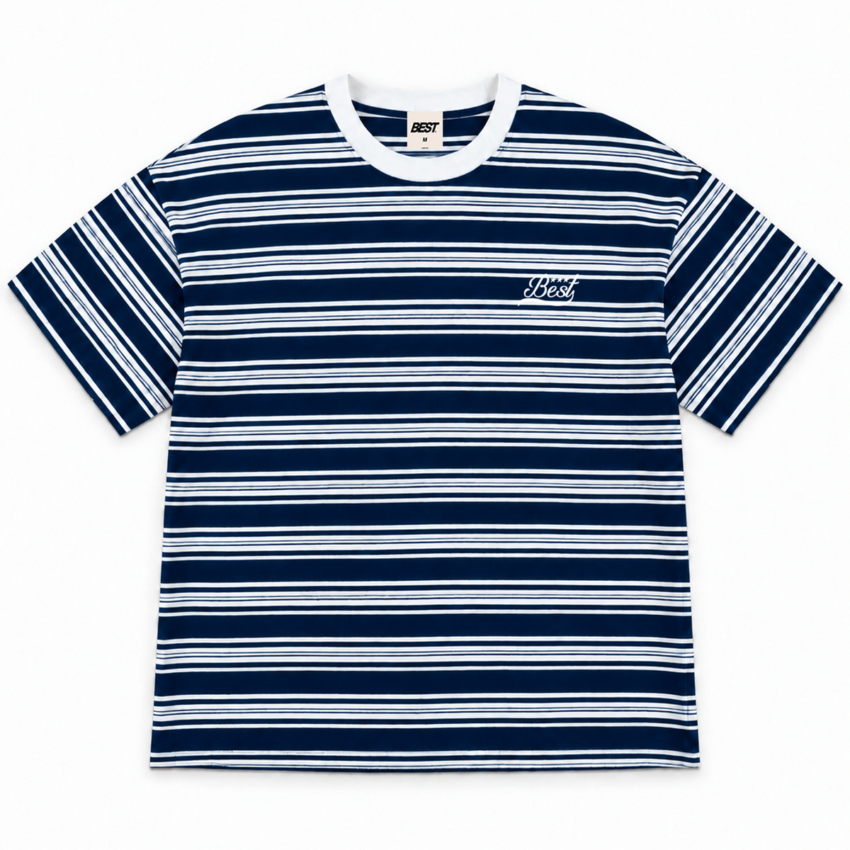 BEST STRIPED TEE - NAVY & WHITE