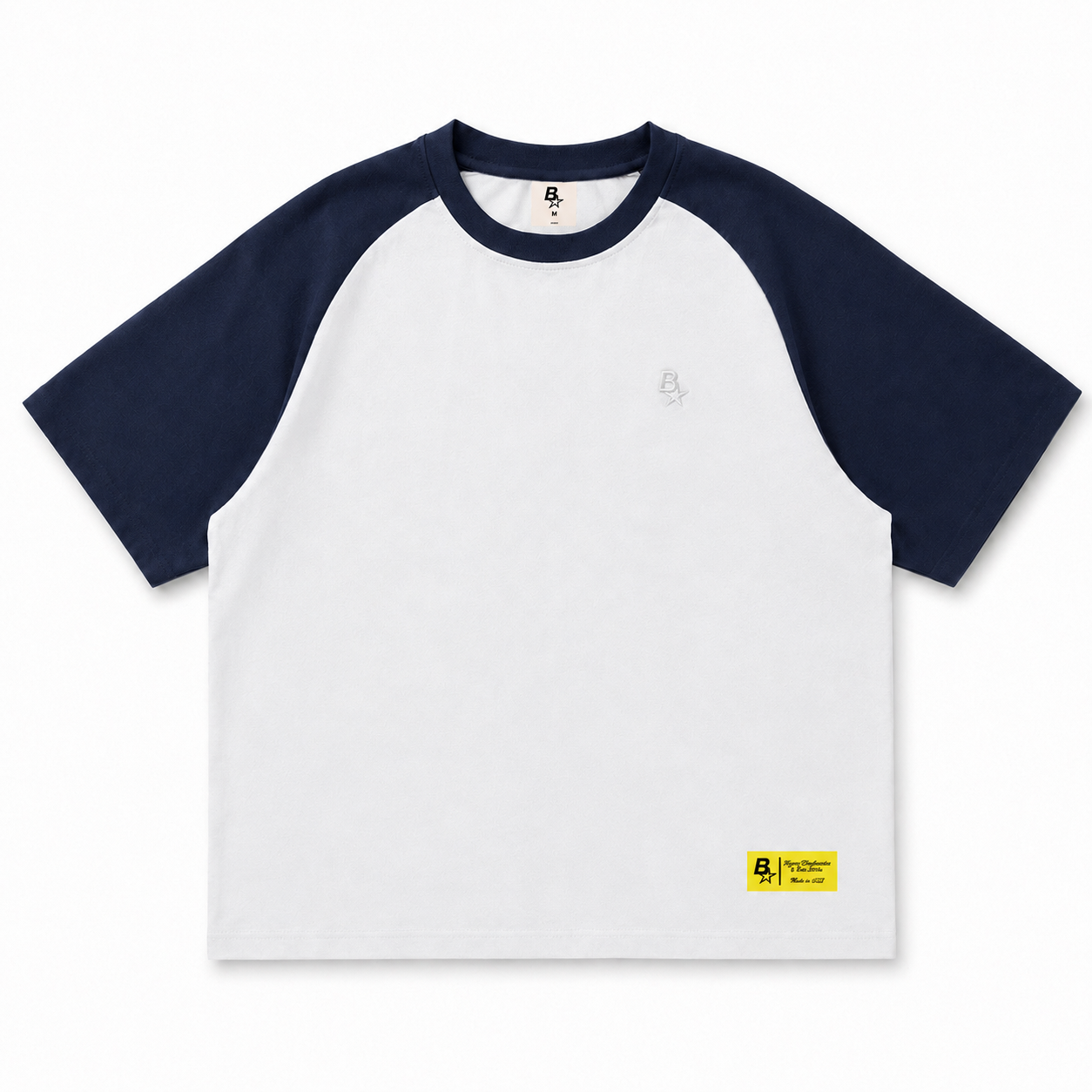*NEW* B* RAGLAN TEE - NAVY
