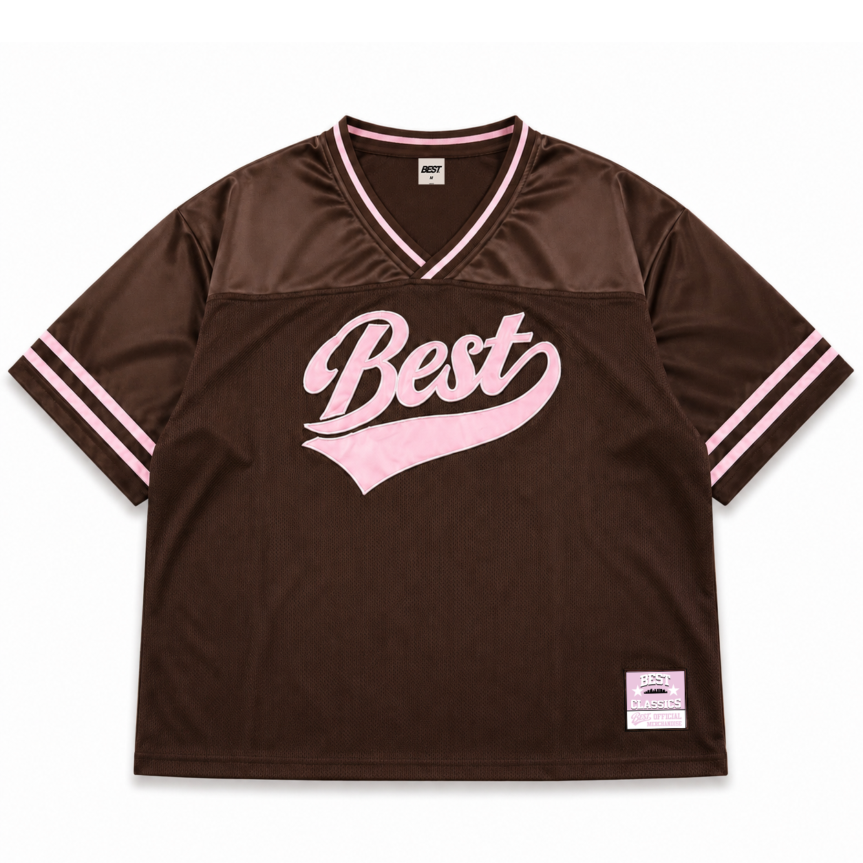 *NEW* BEST SCRIPT JERSEY - BROWN