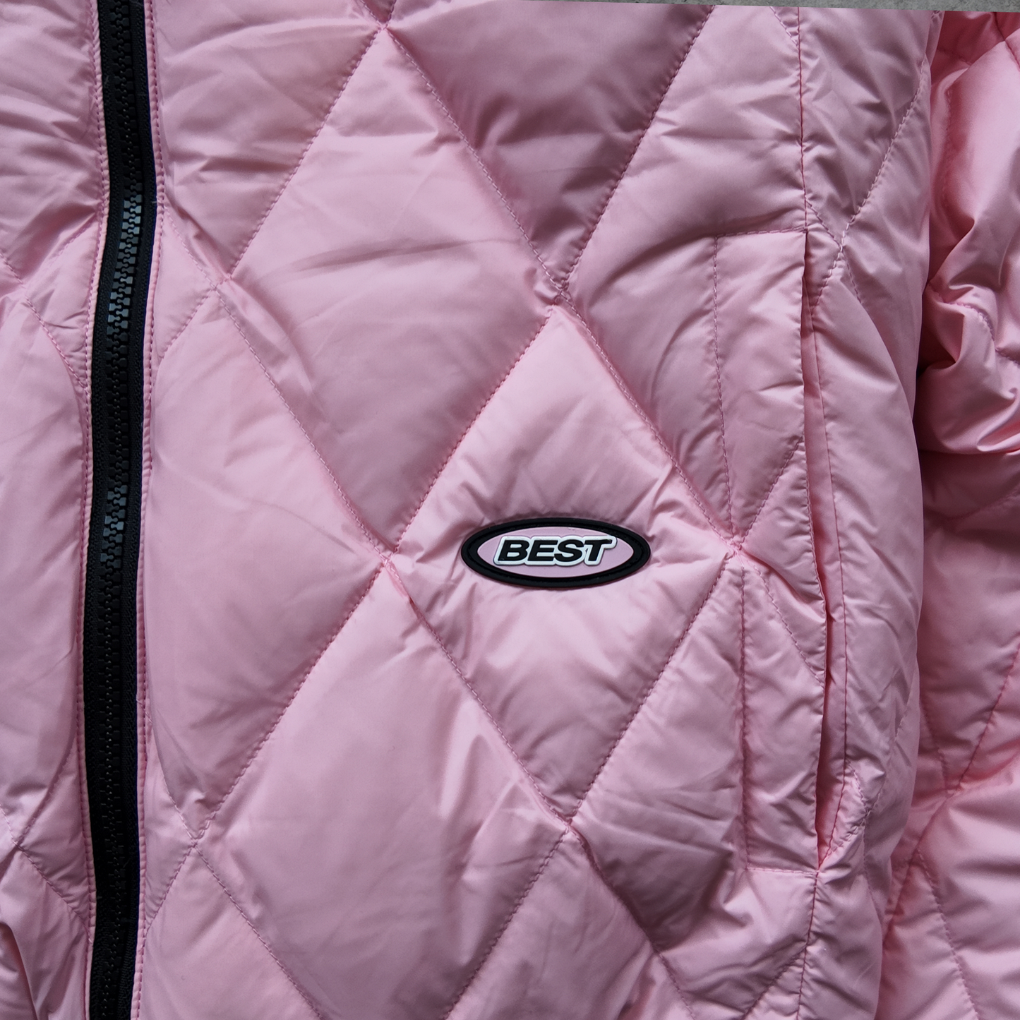 *NEW* REVERSO PUFFER JACKET - BLACK AND PINK