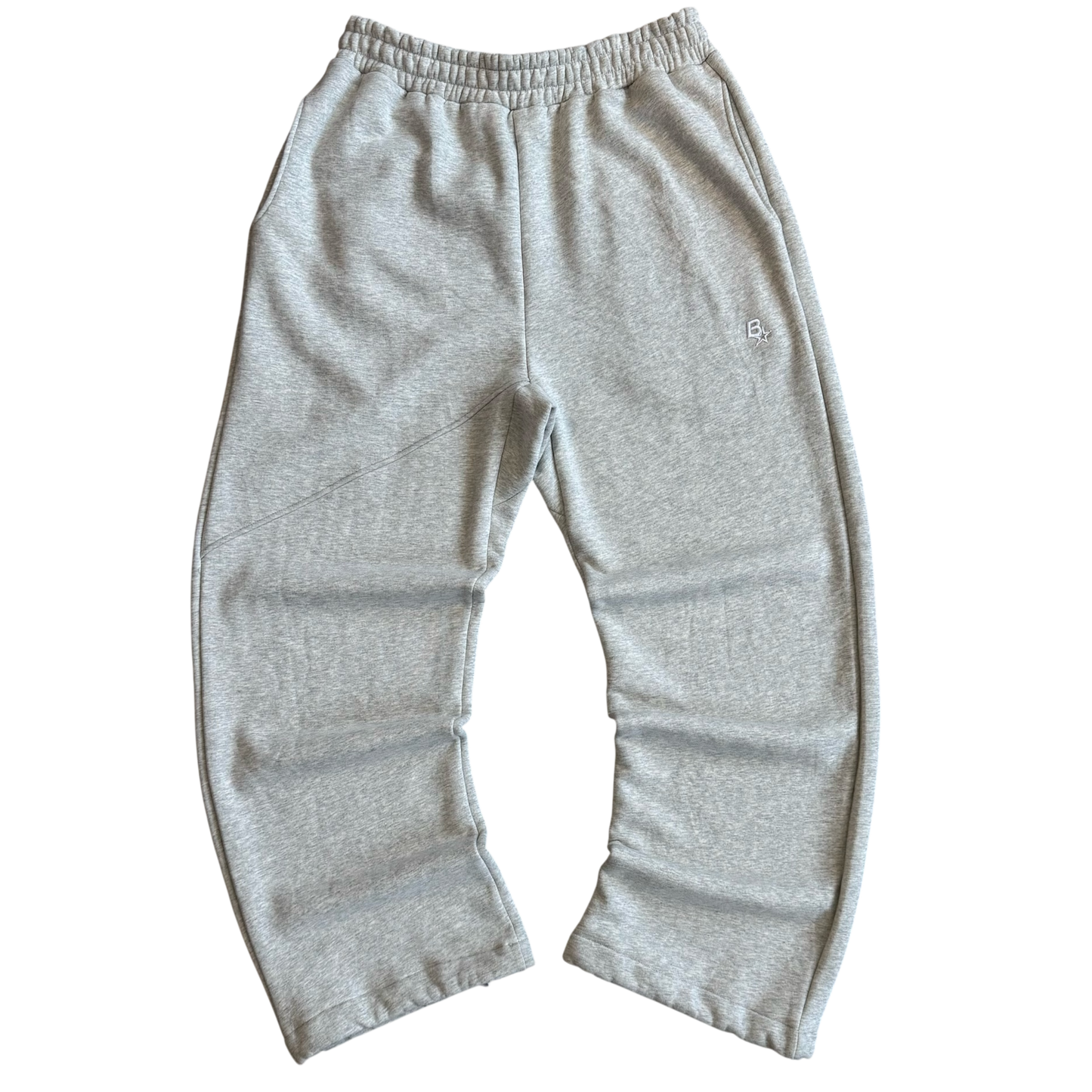 *NEW* 3D B* STRAIGHT LEG SWEATPANTS - GREY
