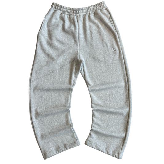 *NEW* 3D B* STRAIGHT LEG SWEATPANTS - GREY