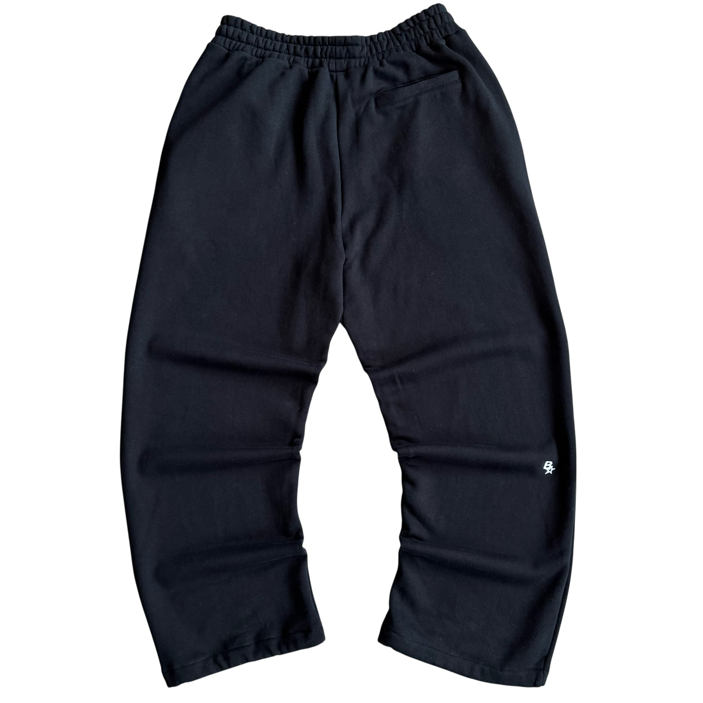 *NEW* 3D B* STRAIGHT LEG SWEATPANTS - BLACK