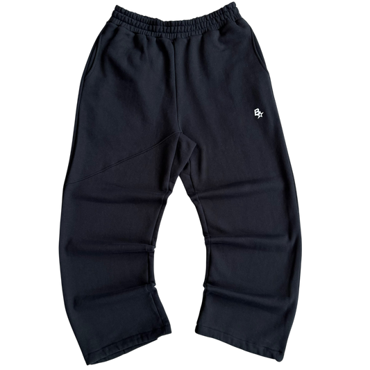 *NEW* 3D B* STRAIGHT LEG SWEATPANTS - BLACK