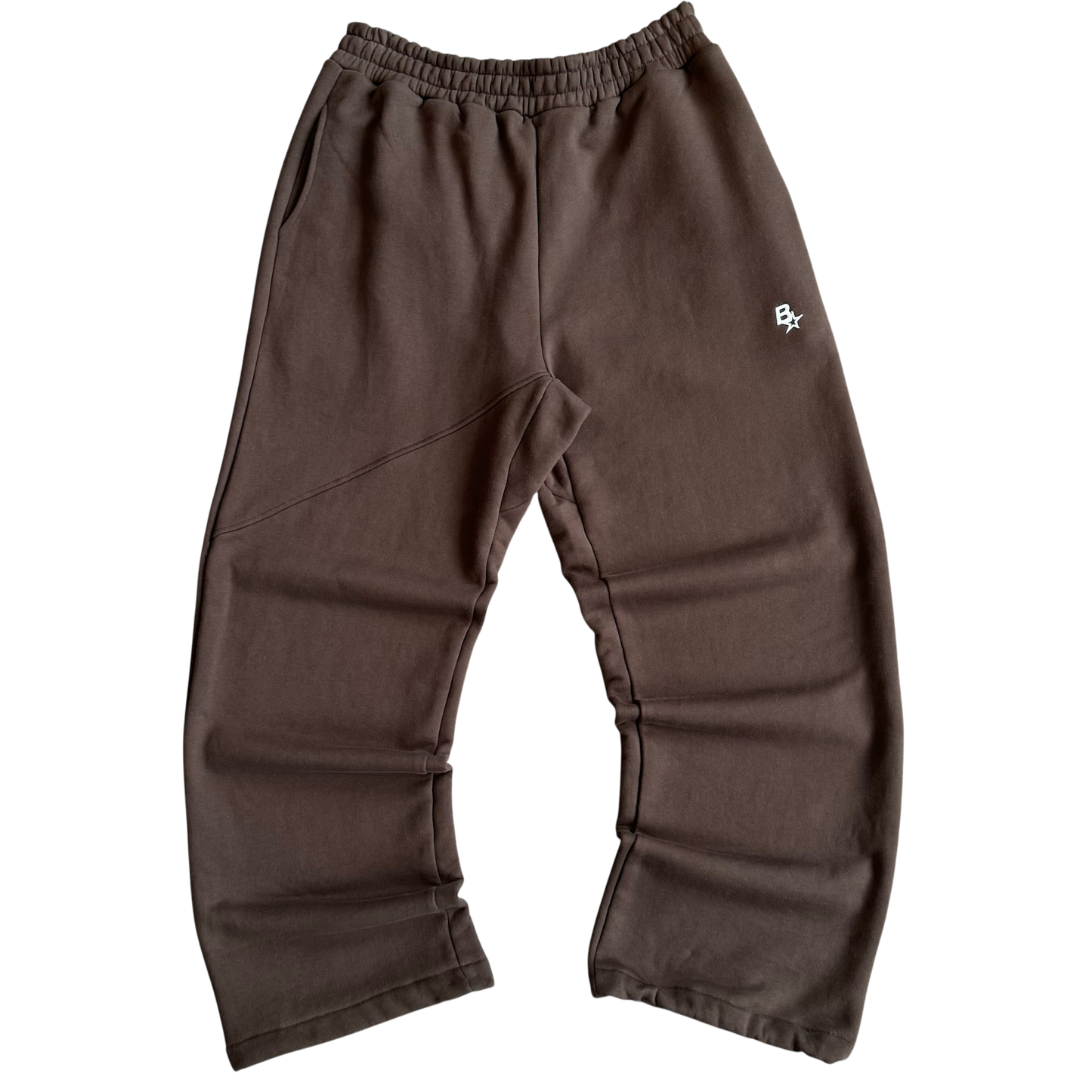 *NEW* 3D B* STRAIGHT LEG SWEATPANTS - BROWN