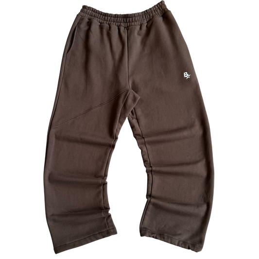 *NEW* 3D B* STRAIGHT LEG SWEATPANTS - BROWN