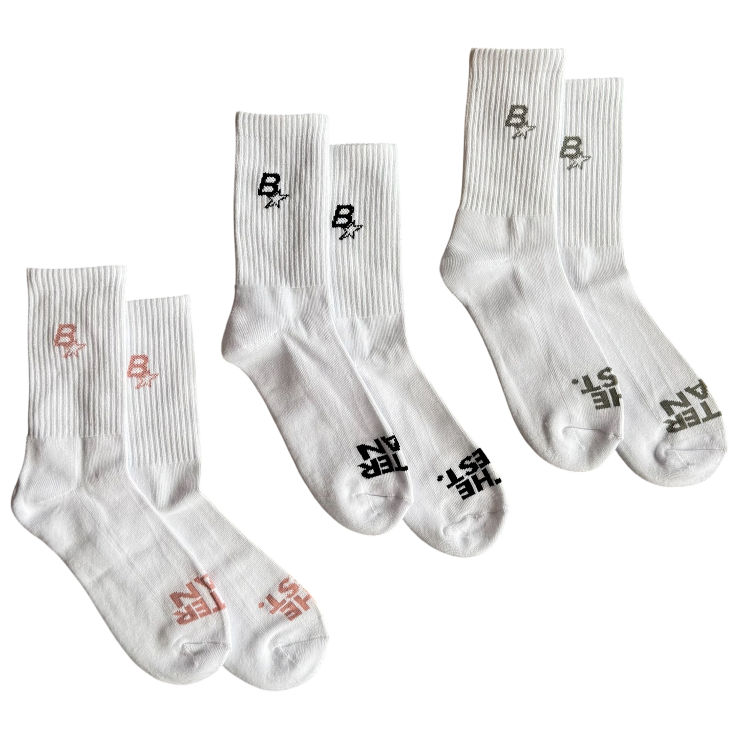 *NEW* B* SOCKS - 3 PACK