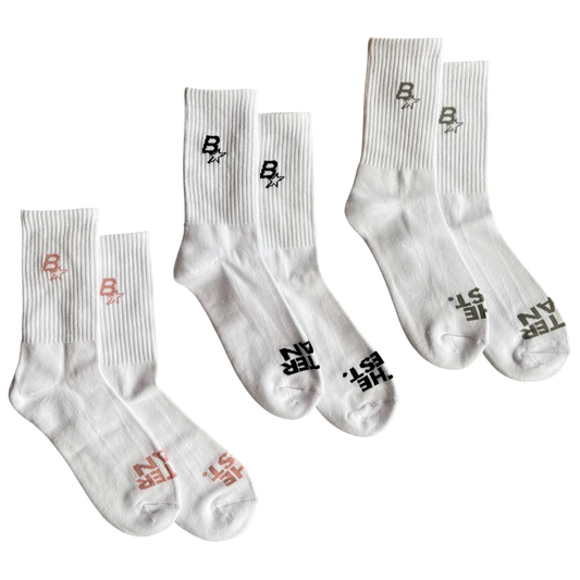 *NEW* B* SOCKS - 3 PACK