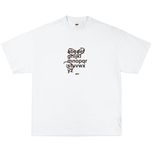 BROWN ALPHABET TEE