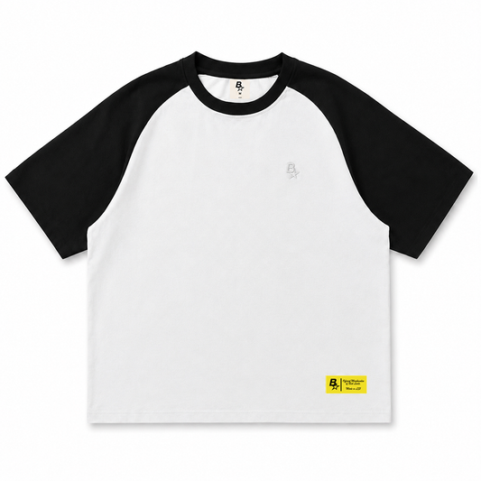 *NEW* B* RAGLAN TEE - BLACK