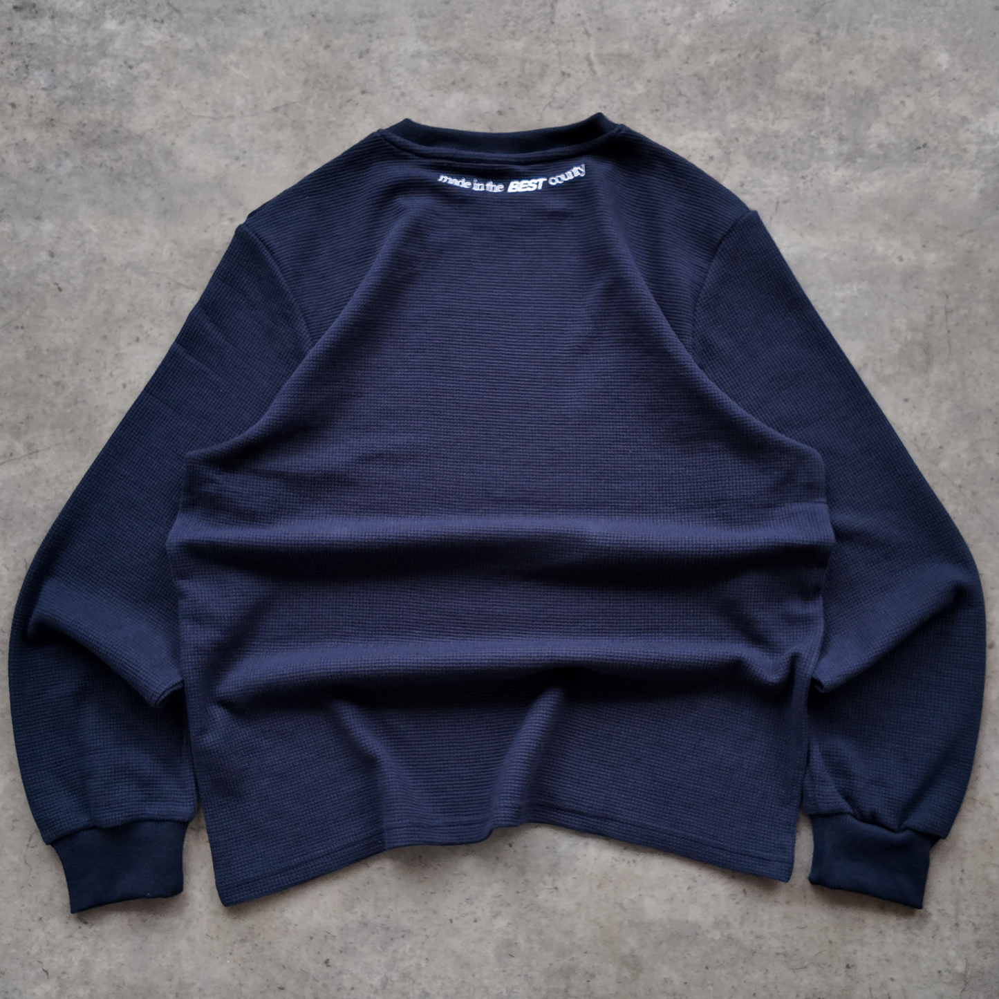 *NEW* WY LONG SLEEVE WAFFLE - NAVY