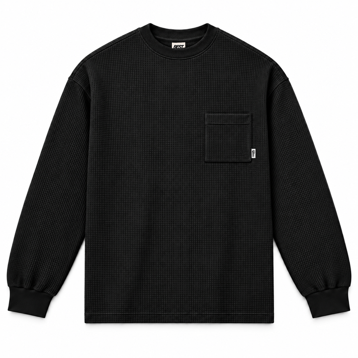 BEST POCKET WAFFLE - BLACK