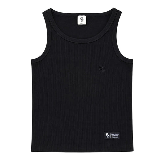 *NEW* B* WAFFLE VEST - BLACK