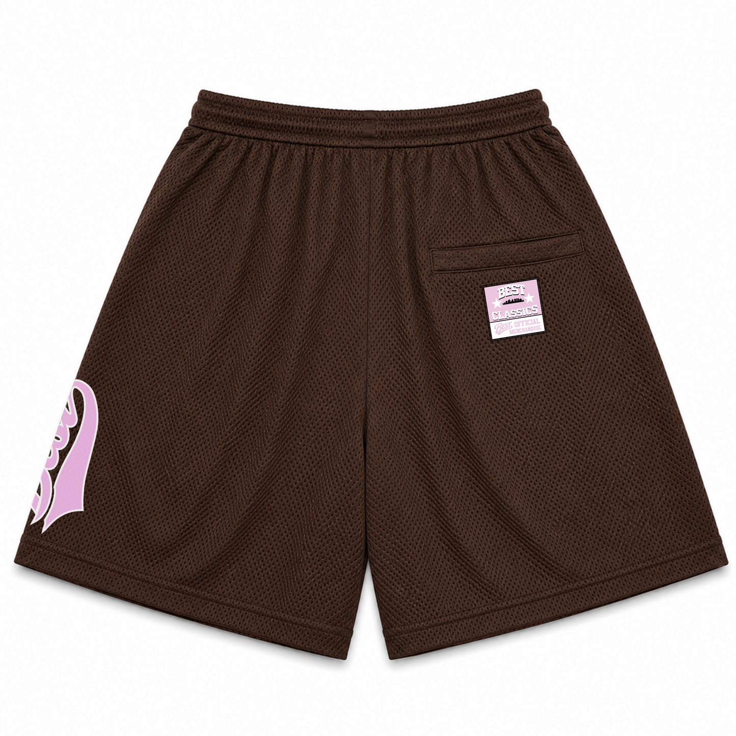 *NEW* SCRIPT MESH SHORTS - BROWN