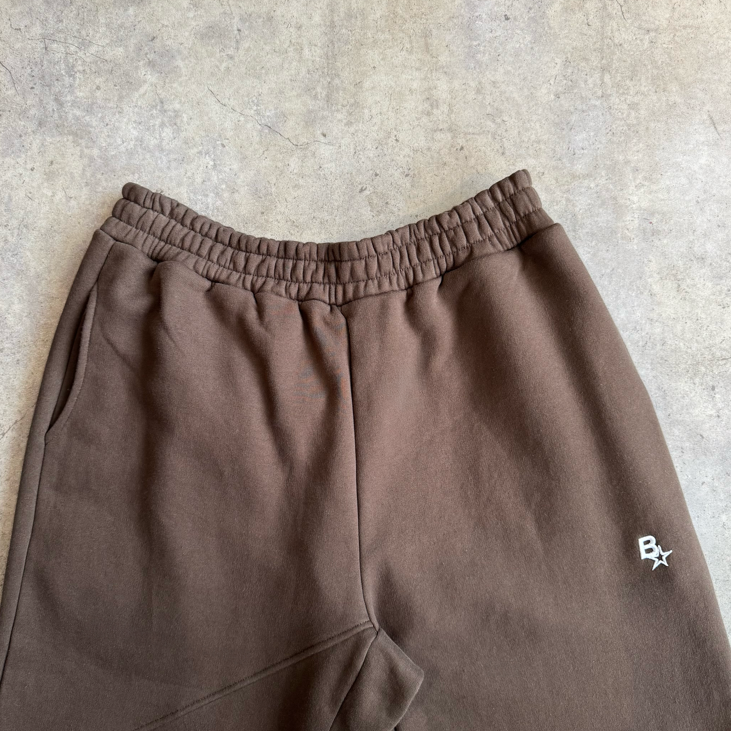 *NEW* 3D B* STRAIGHT LEG SWEATPANTS - BROWN