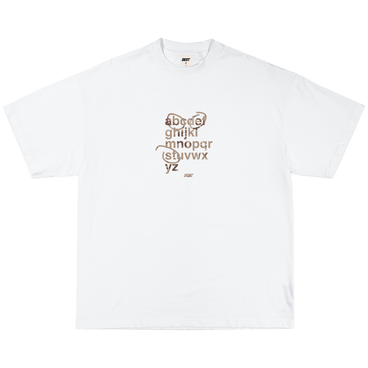 DESERT CAMO ALPHABET TEE - WHITE