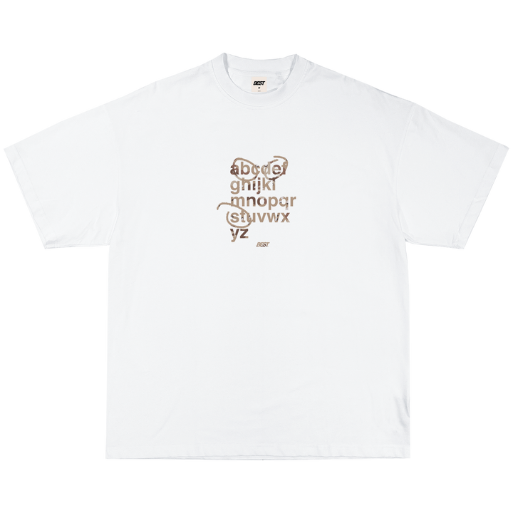 DESERT CAMO ALPHABET TEE - WHITE