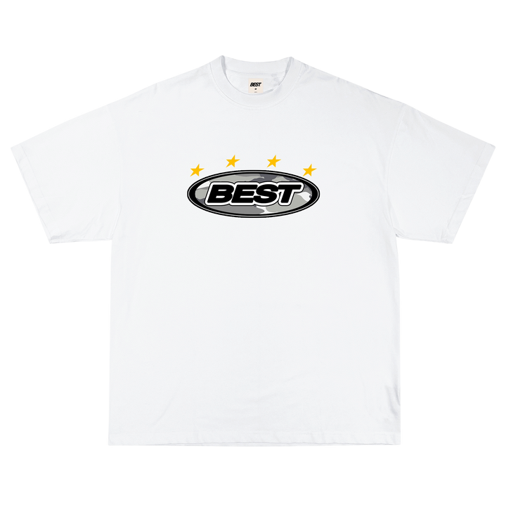 SNOW CAMO OVAL TEE - WHITE