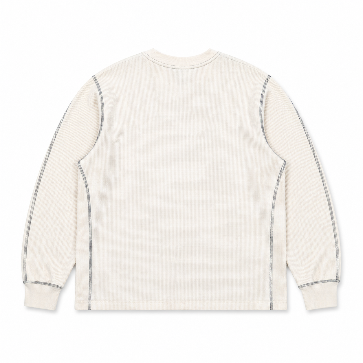 *NEW* B* TOPSTITCH LONGSLEEVE WAFFLE - ECRU