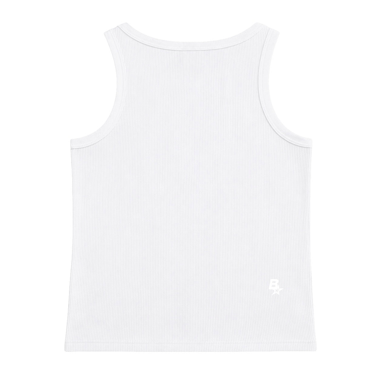 *NEW* B* WAFFLE VEST - WHITE