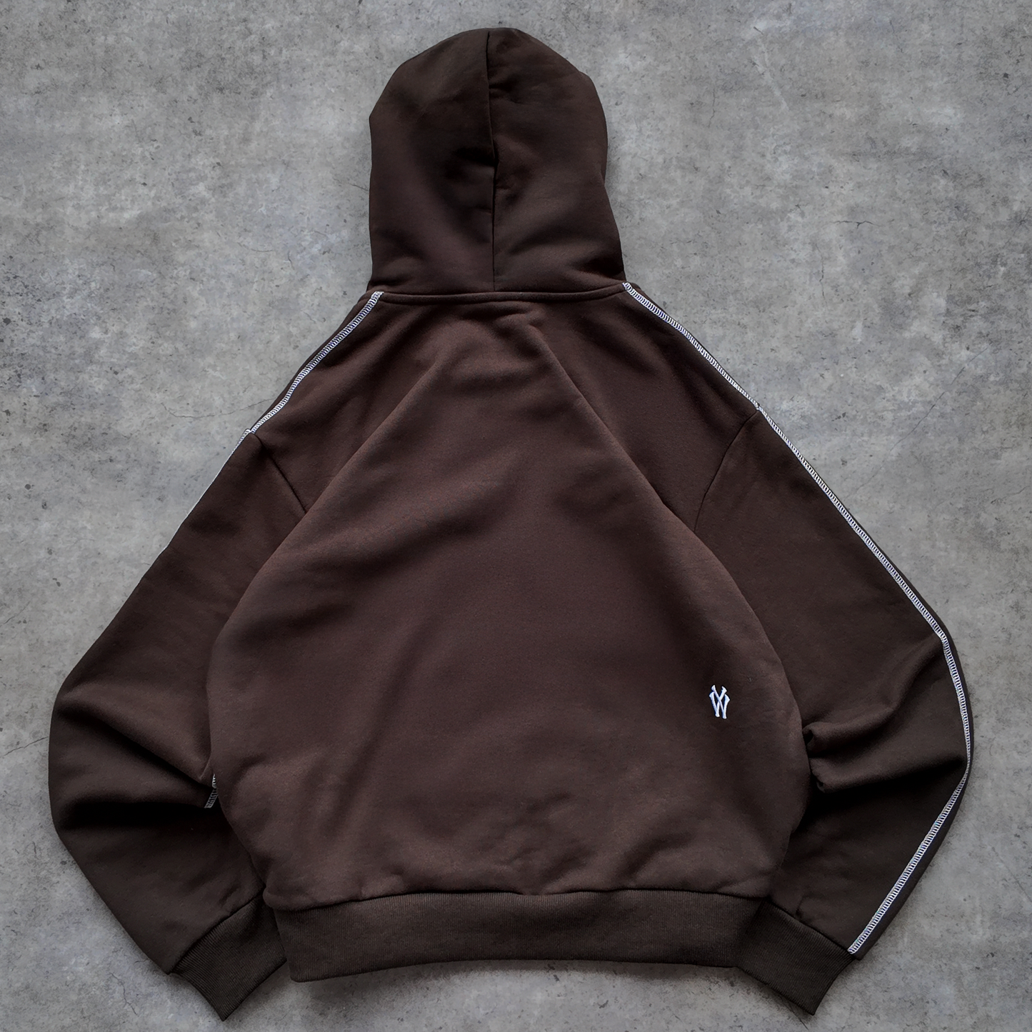 *NEW* WY DOUBLE ZIP HOOD - BROWN